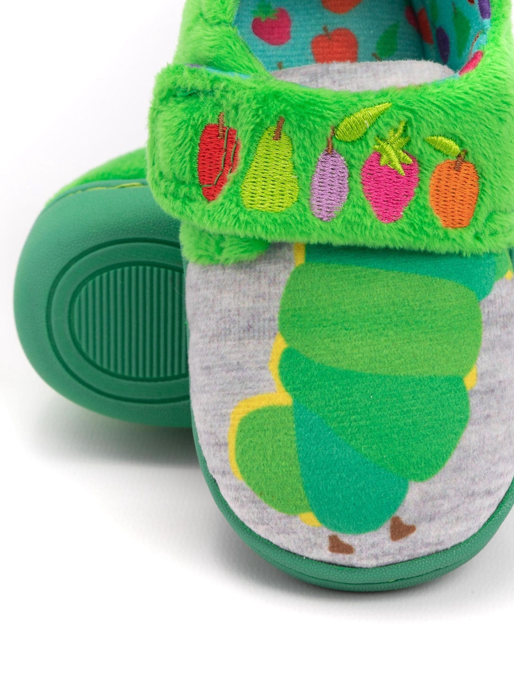 Dsiney Kidz - Vanilla Underground Green The Hungry Caterpillar Touch Fastening Loafer Slippers image 6
