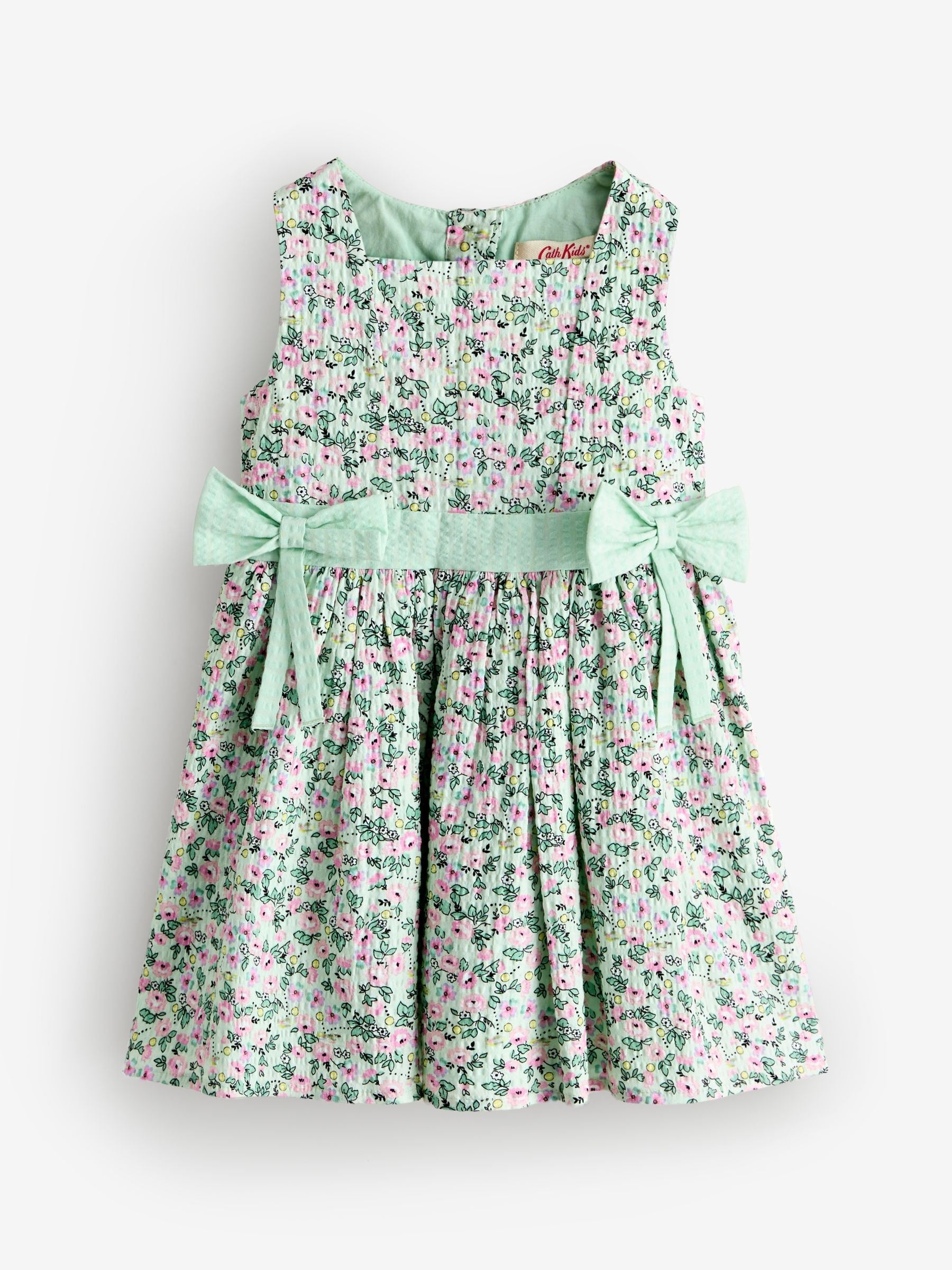 Cath Kidston Green Tennis Ditsy Bow Front Prom Dress (3mths-8yrs) image 5