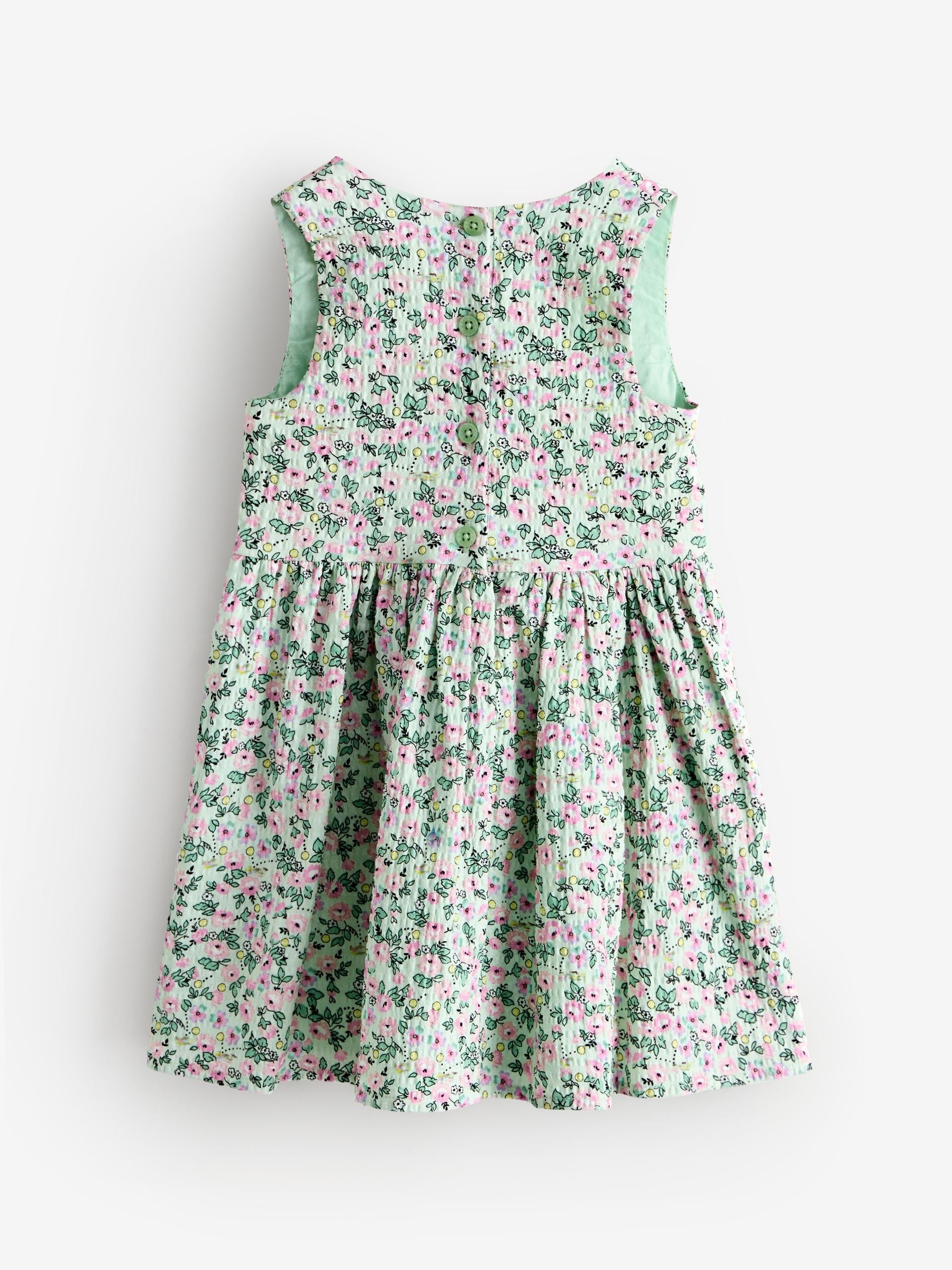 Cath Kidston Green Tennis Ditsy Bow Front Prom Dress (3mths-8yrs) image 6