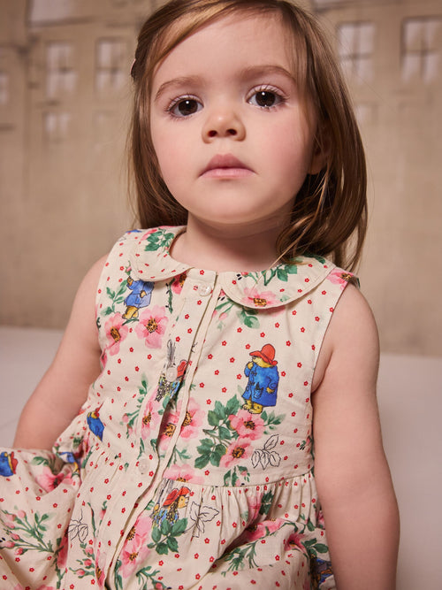 Dsiney Kidz - Ivory Floral Cath Kidston Paddington Cotton Collar Dress (3mths-8yrs) (3mths-8yrs) image 1