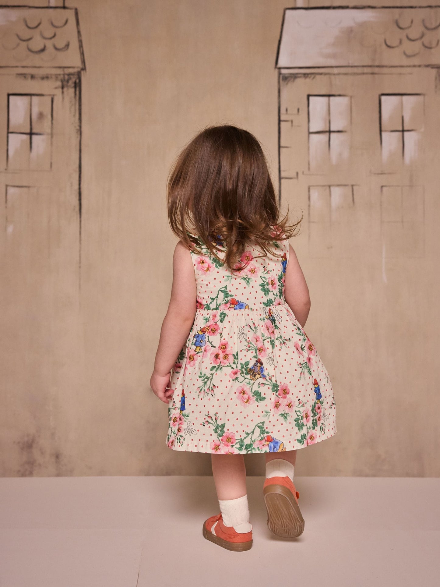 Ivory Floral Cath Kidston Paddington Cotton Collar Dress (3mths-8yrs) (3mths-8yrs) image 5