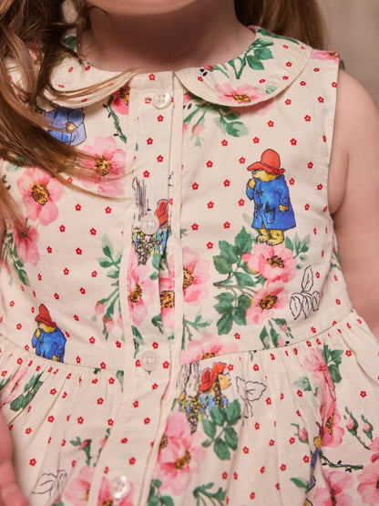 Ivory Floral Cath Kidston Paddington Cotton Collar Dress (3mths-8yrs) (3mths-8yrs) image 6