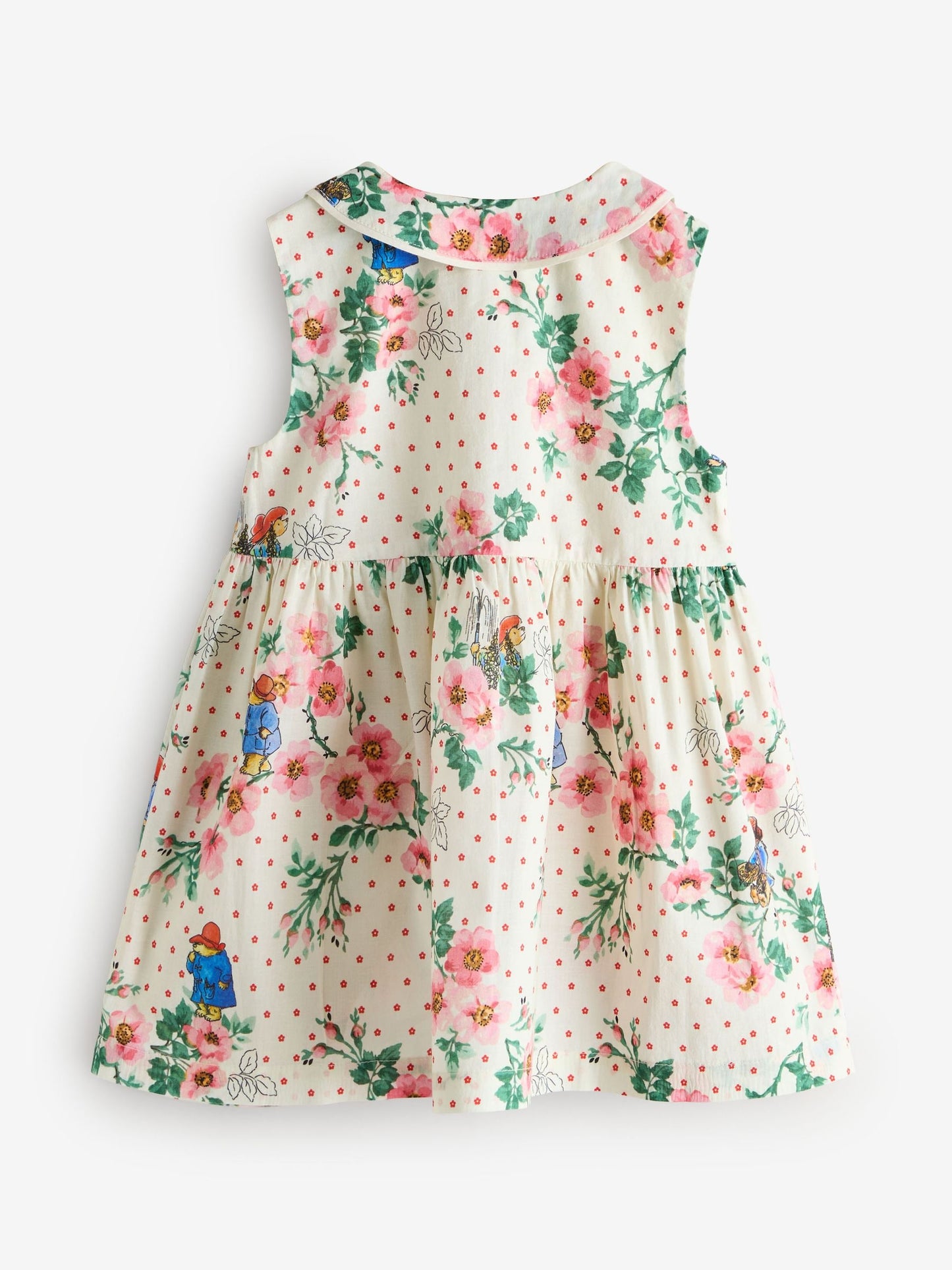 Ivory Floral Cath Kidston Paddington Cotton Collar Dress (3mths-8yrs) (3mths-8yrs) image 8
