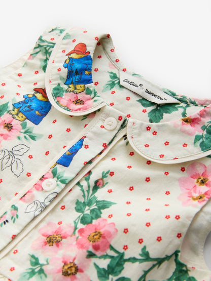 Ivory Floral Cath Kidston Paddington Cotton Collar Dress (3mths-8yrs) (3mths-8yrs) image 9