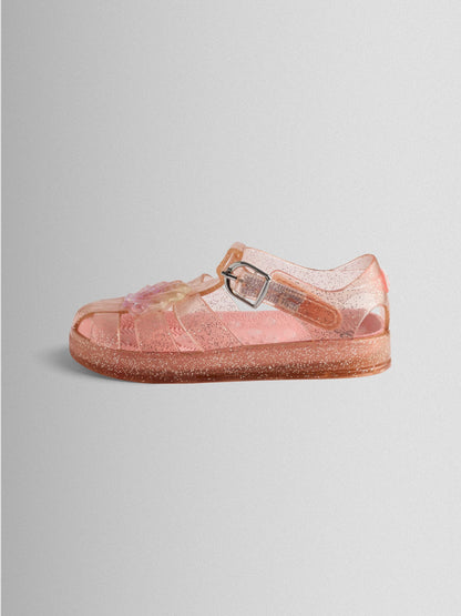 JoJo Maman Bébé Light Pink Shell Jelly Sandals image 4