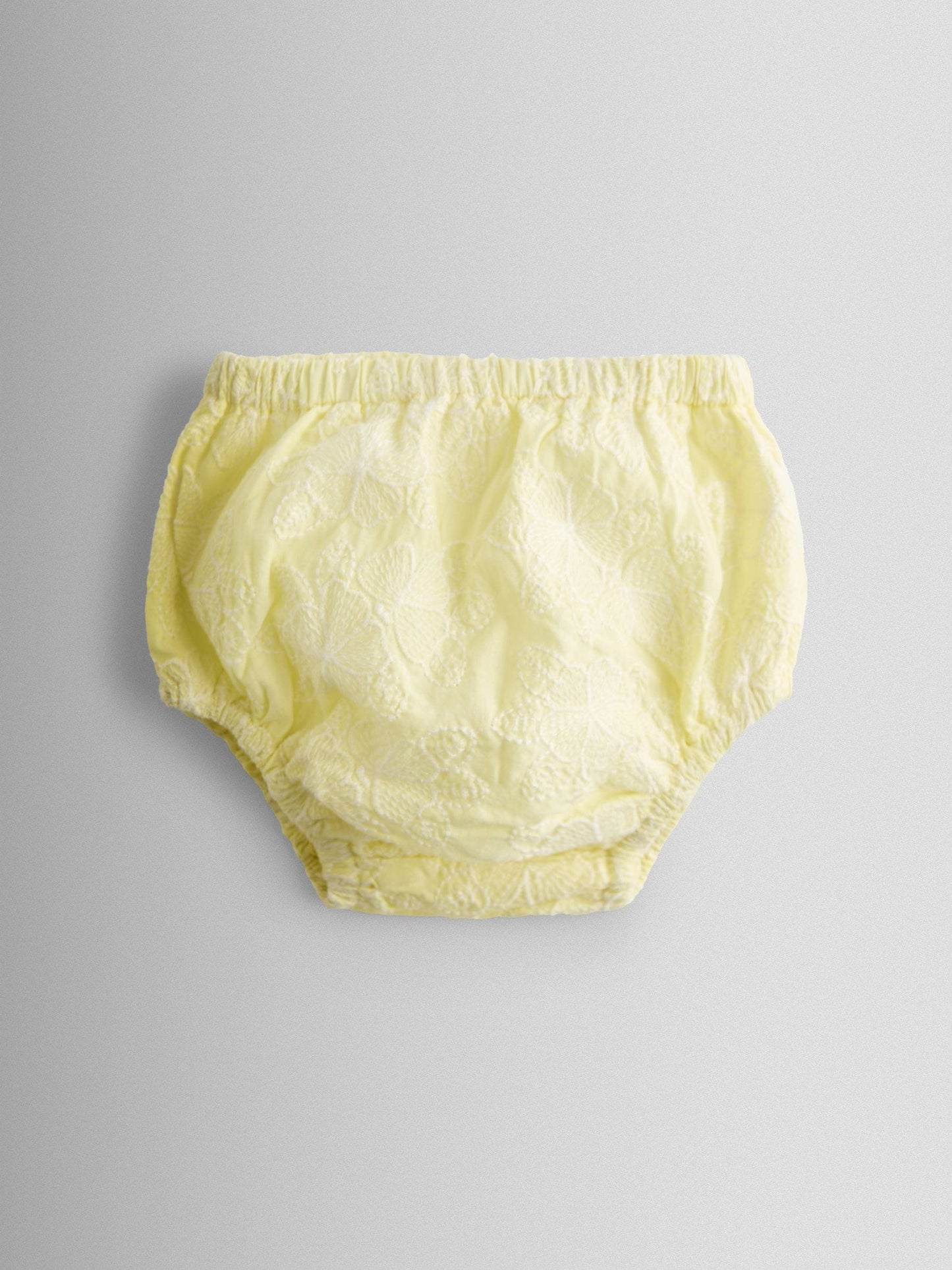 JoJo Maman Bébé Yellow Broderie Puff Sleeve Dress image 4