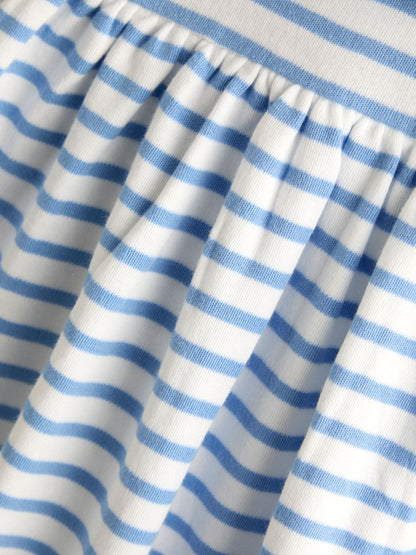 JoJo Maman Bébé Blue Short Sleeve Sailor Dress image 4