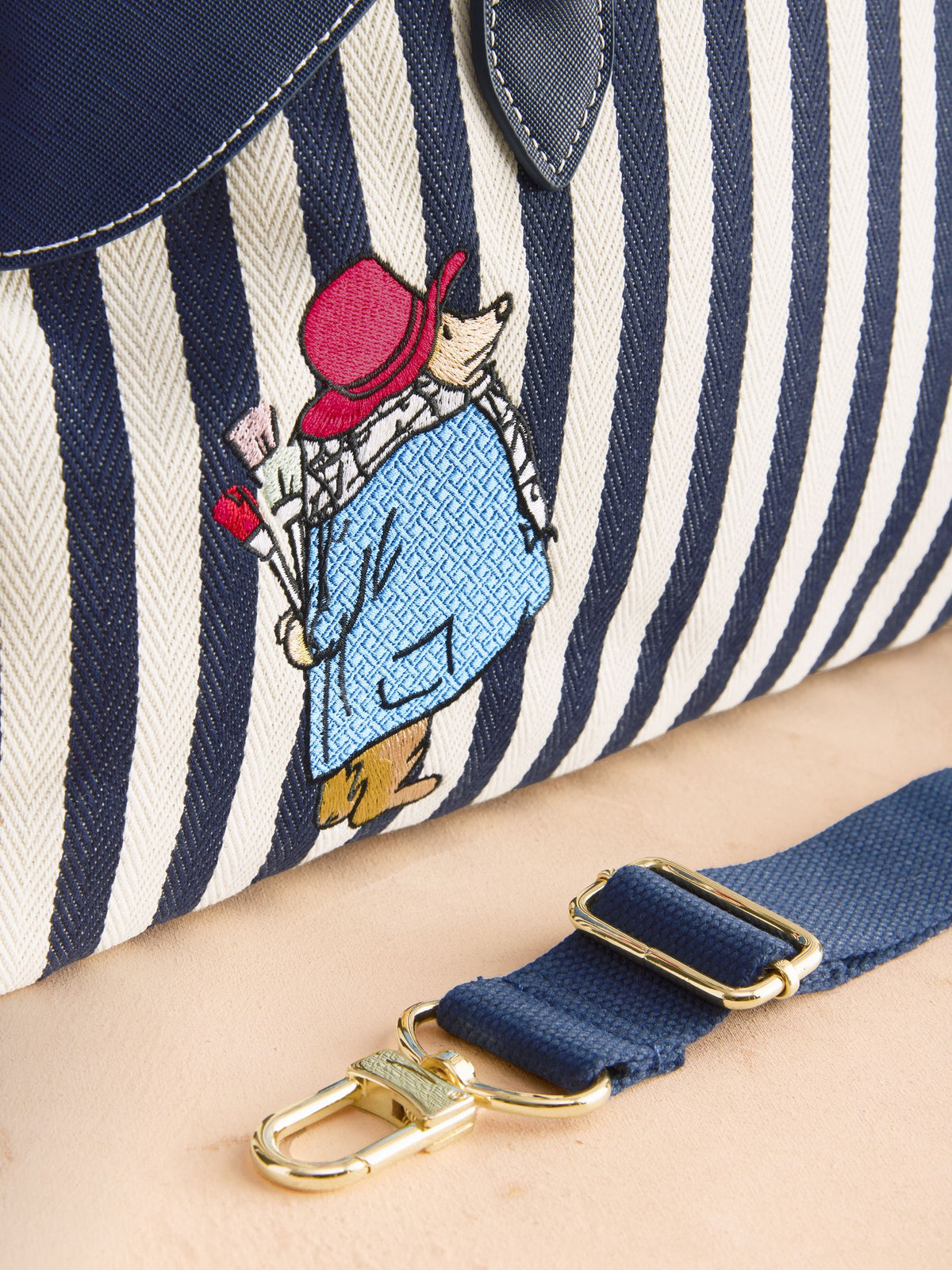 Cath Kidston Navy Paddington Stripe Bowling Holdall - image 7