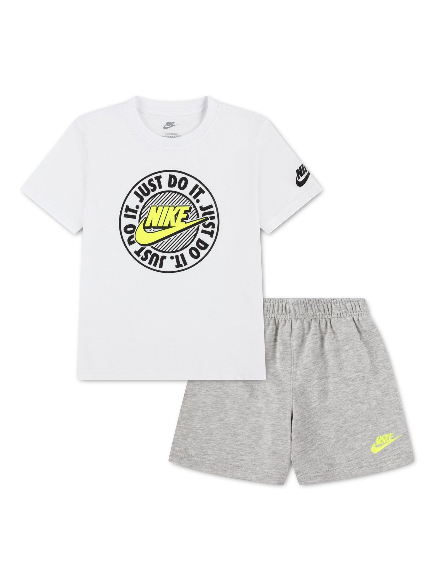 Nike Grey Logo T-Shirt and Shorts Set image 1