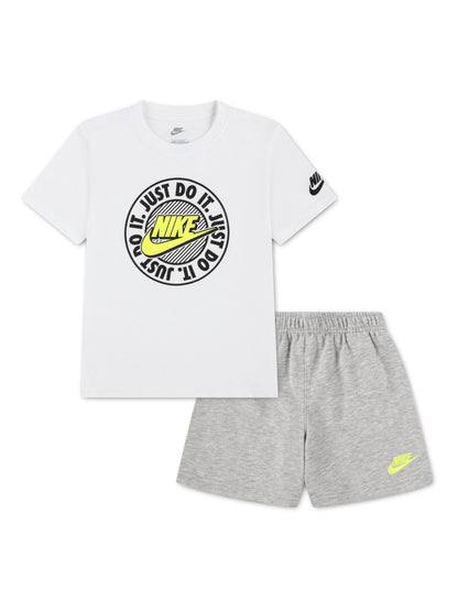 Nike Grey Logo T-Shirt and Shorts Set image 1