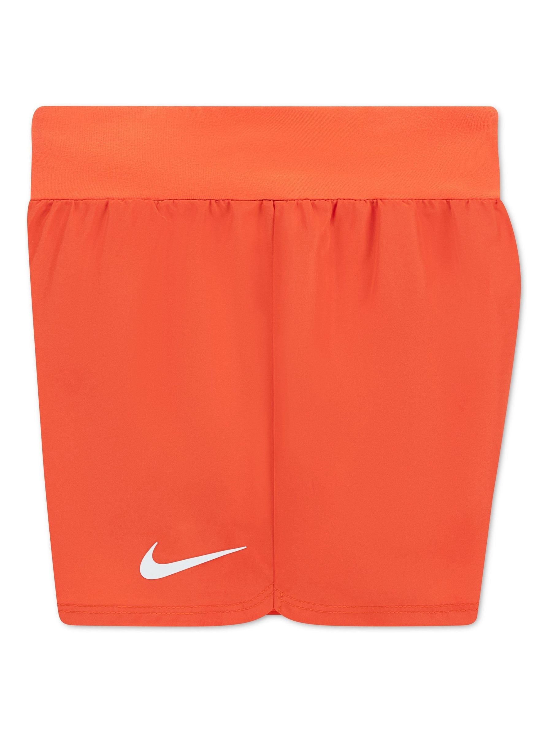 Nike Orange Little Kids T-Shirt and Crossover Shorts Set image 3