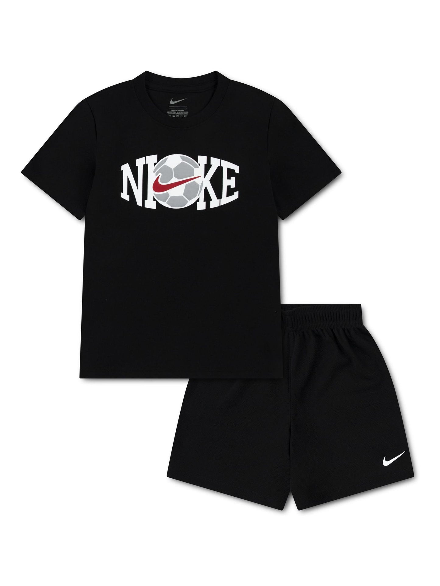 Nike Black Little Football Graphic Top & Short Sets image 1