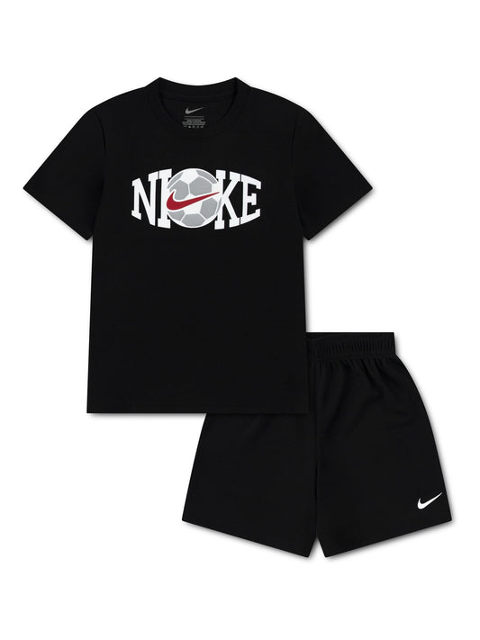 Nike Black Little Football Graphic Top & Short Sets image 1