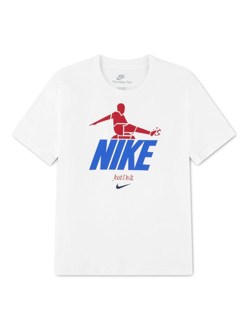 Nike White Football Graphic T-Shirt image 1