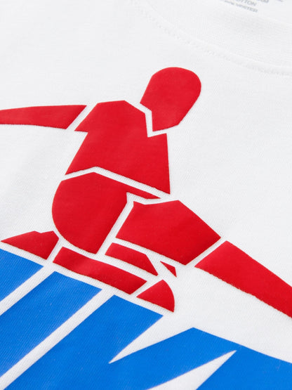Nike White Football Graphic T-Shirt image 3