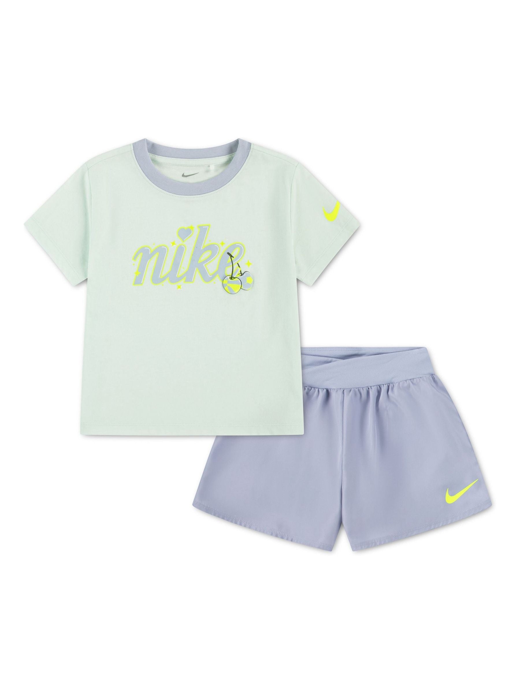 Nike Blue Little Kids T-Shirt and Crossover Shorts Set image 1