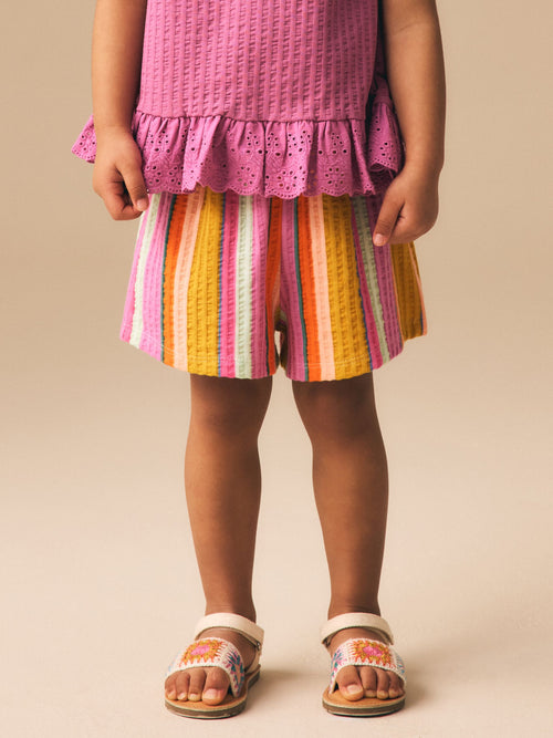 Rainbow Stripe Shorts (3mths-7yrs) image 1