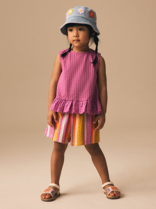 Rainbow Stripe Shorts (3mths-7yrs) image 2