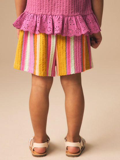 Rainbow Stripe Shorts (3mths-7yrs) image 3