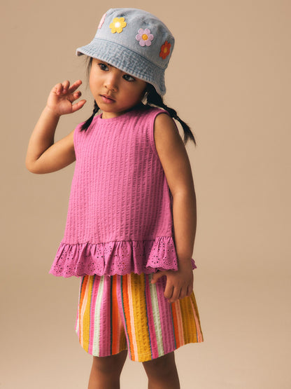 Rainbow Stripe Shorts (3mths-7yrs) image 4