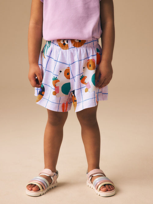 Lilac Purple Pets Shorts (3mths-7yrs) image 1
