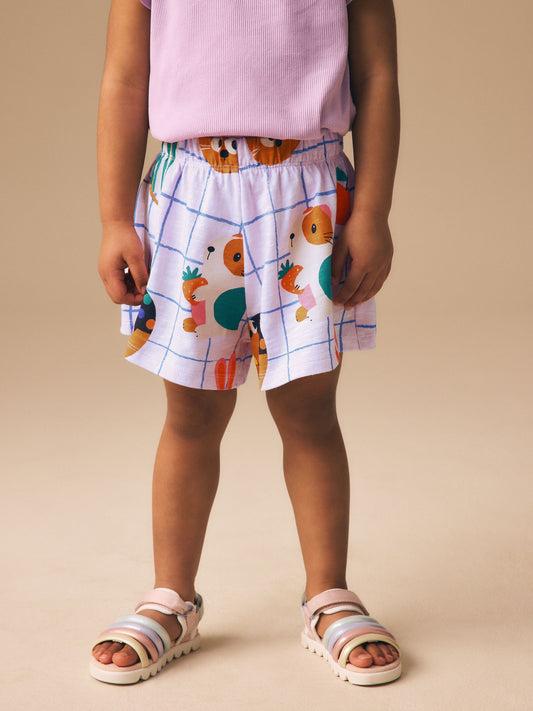 Lilac Purple Pets Shorts (3mths-7yrs) image 1