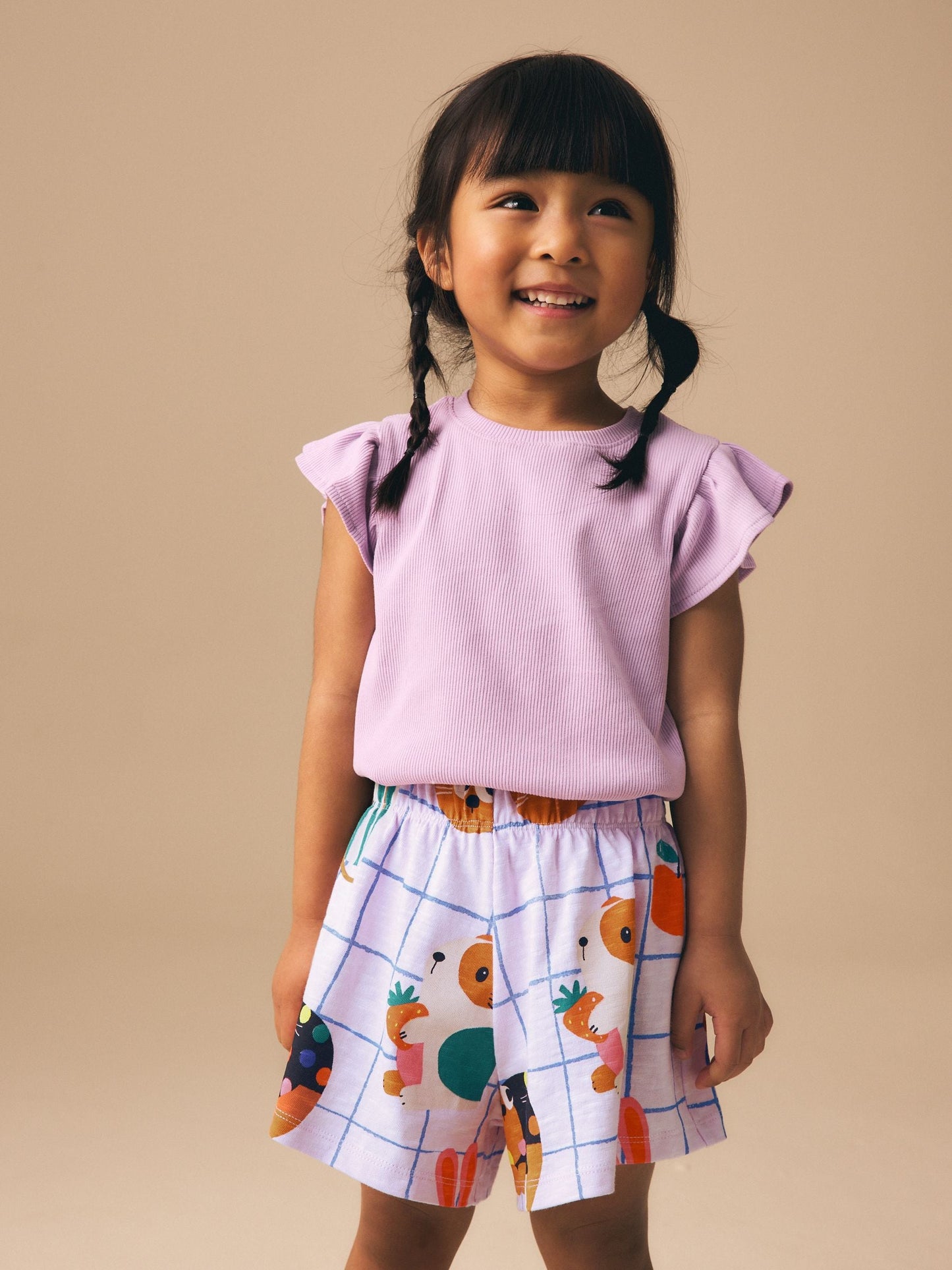 Lilac Purple Pets Shorts (3mths-7yrs) image 3