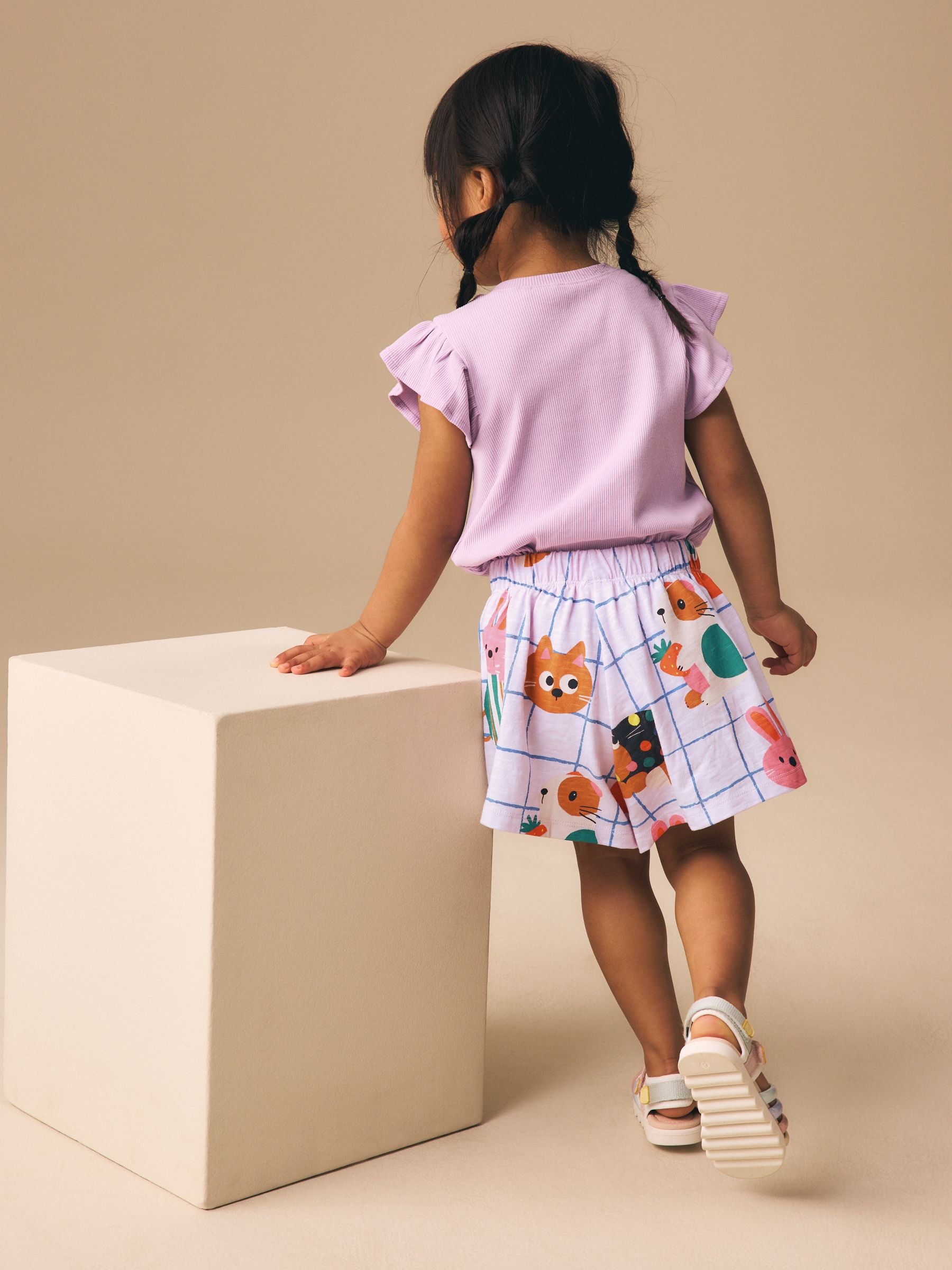 Lilac Purple Pets Shorts (3mths-7yrs) image 4