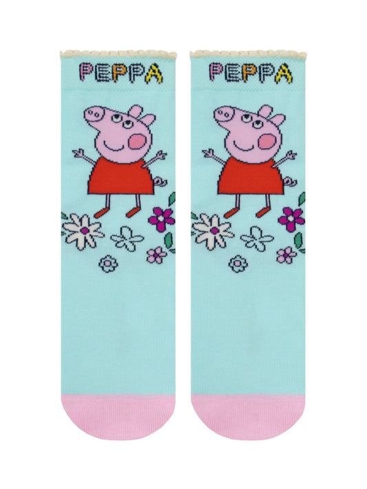 Character Pink Peppa Pig 3 Pack Ankle Socks image 2