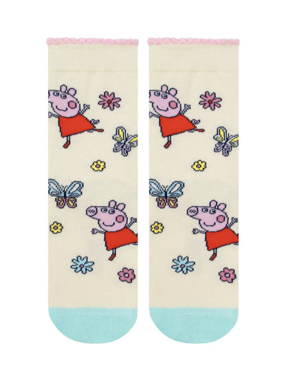 Character Pink Peppa Pig 3 Pack Ankle Socks image 4