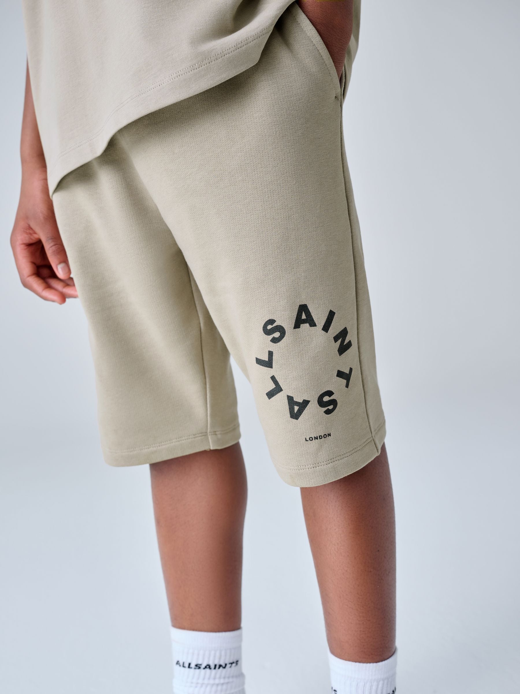 Dsiney Kidz - smALLSAINTS Light Brown Tierra T-Shirt and Sweat Shorts Set image 2