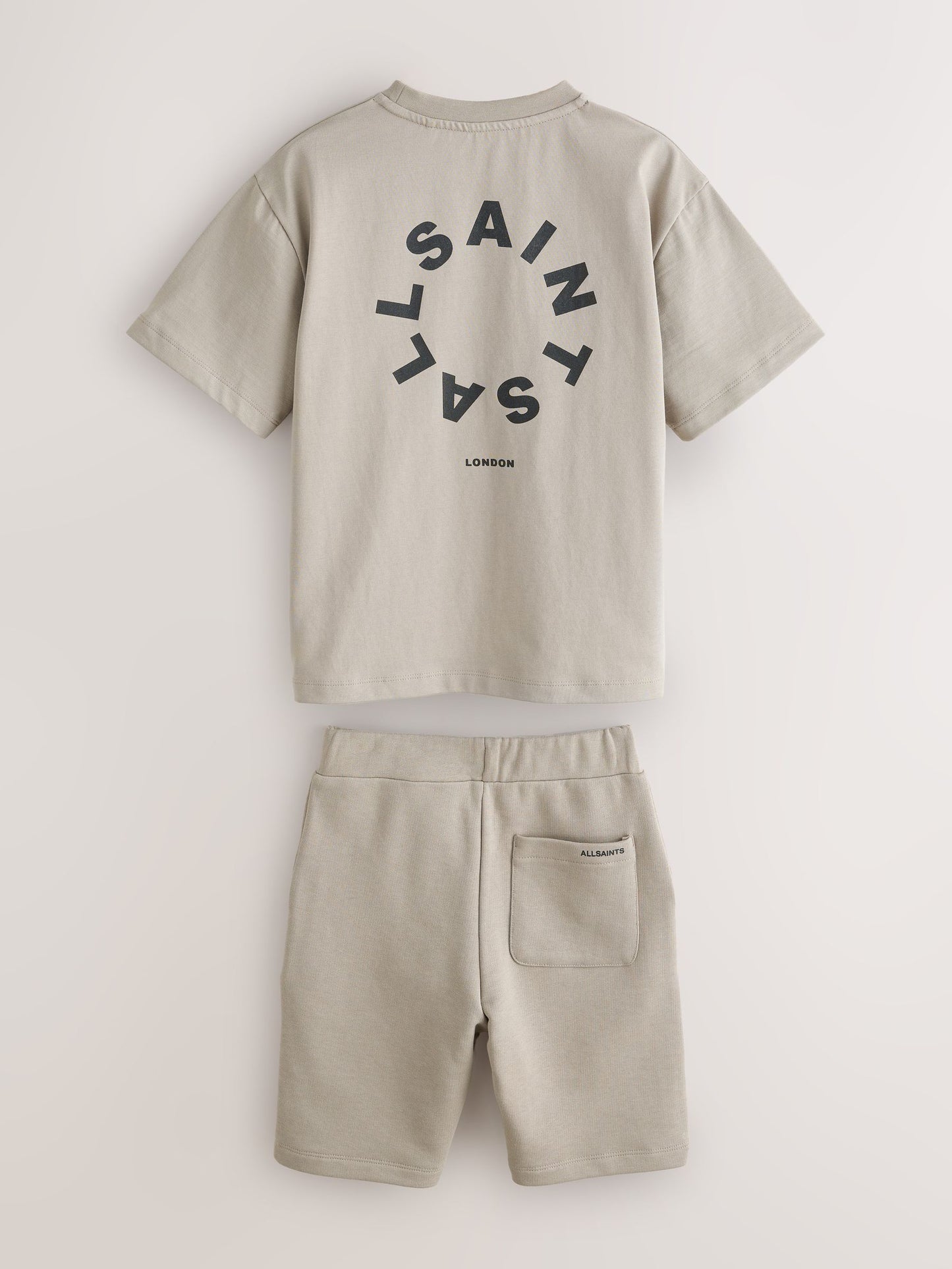 Dsiney Kidz - smALLSAINTS Light Brown Tierra T-Shirt and Sweat Shorts Set image 9