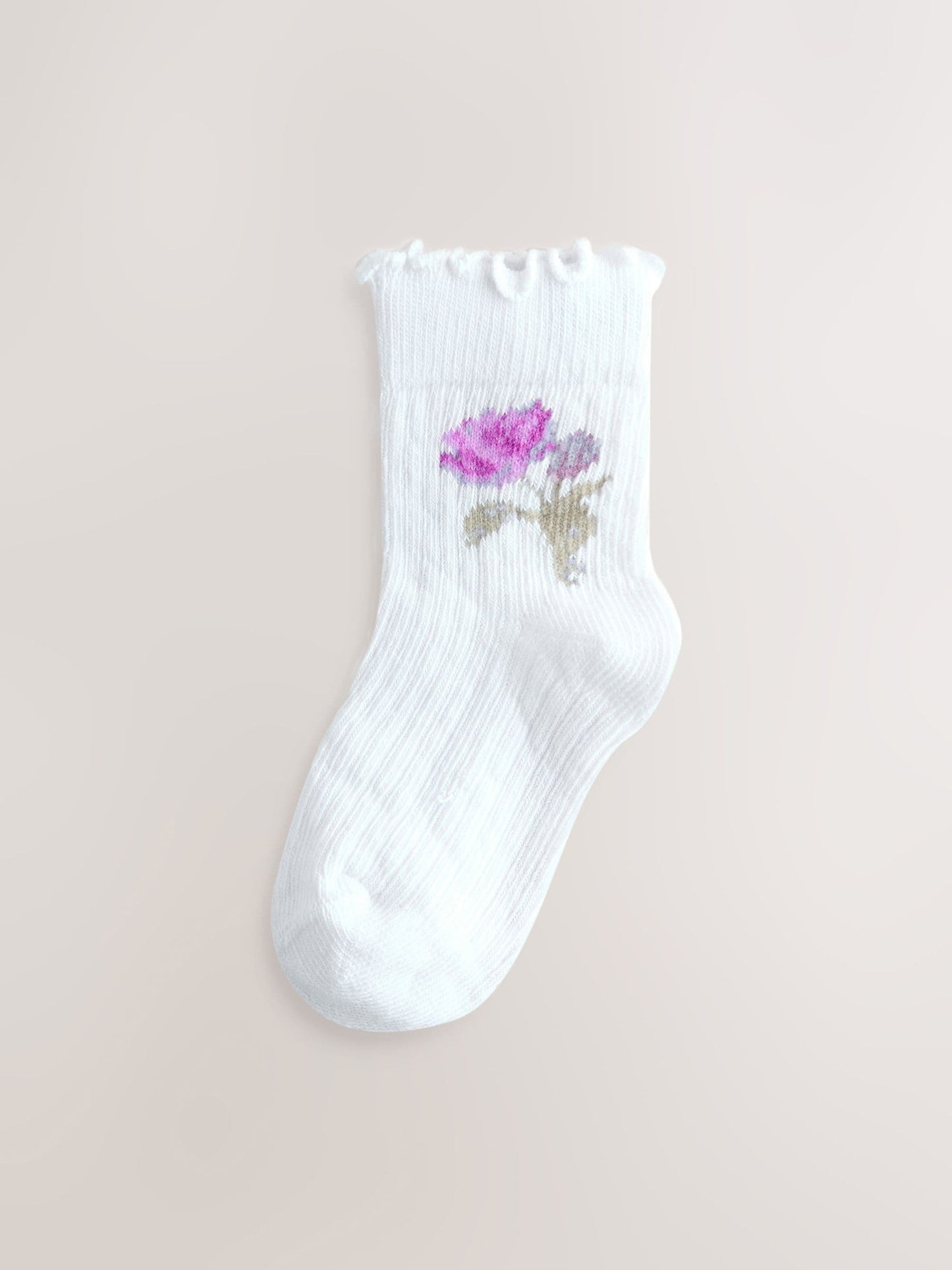 Laura Ashley Multi Baby Ruffle Frill Socks 5 Pack image 3