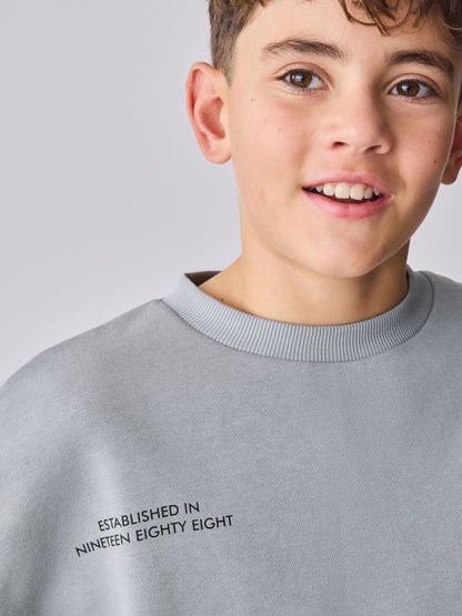 Baker by Ted Baker Grey Oversized Graphic Sweatshirt and Joggers Set image 6