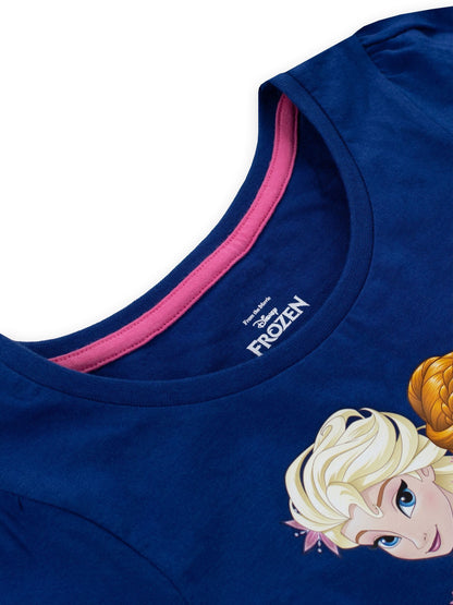 Character Blue Disney Frozen Elsa And Anna Floral Dress image 5