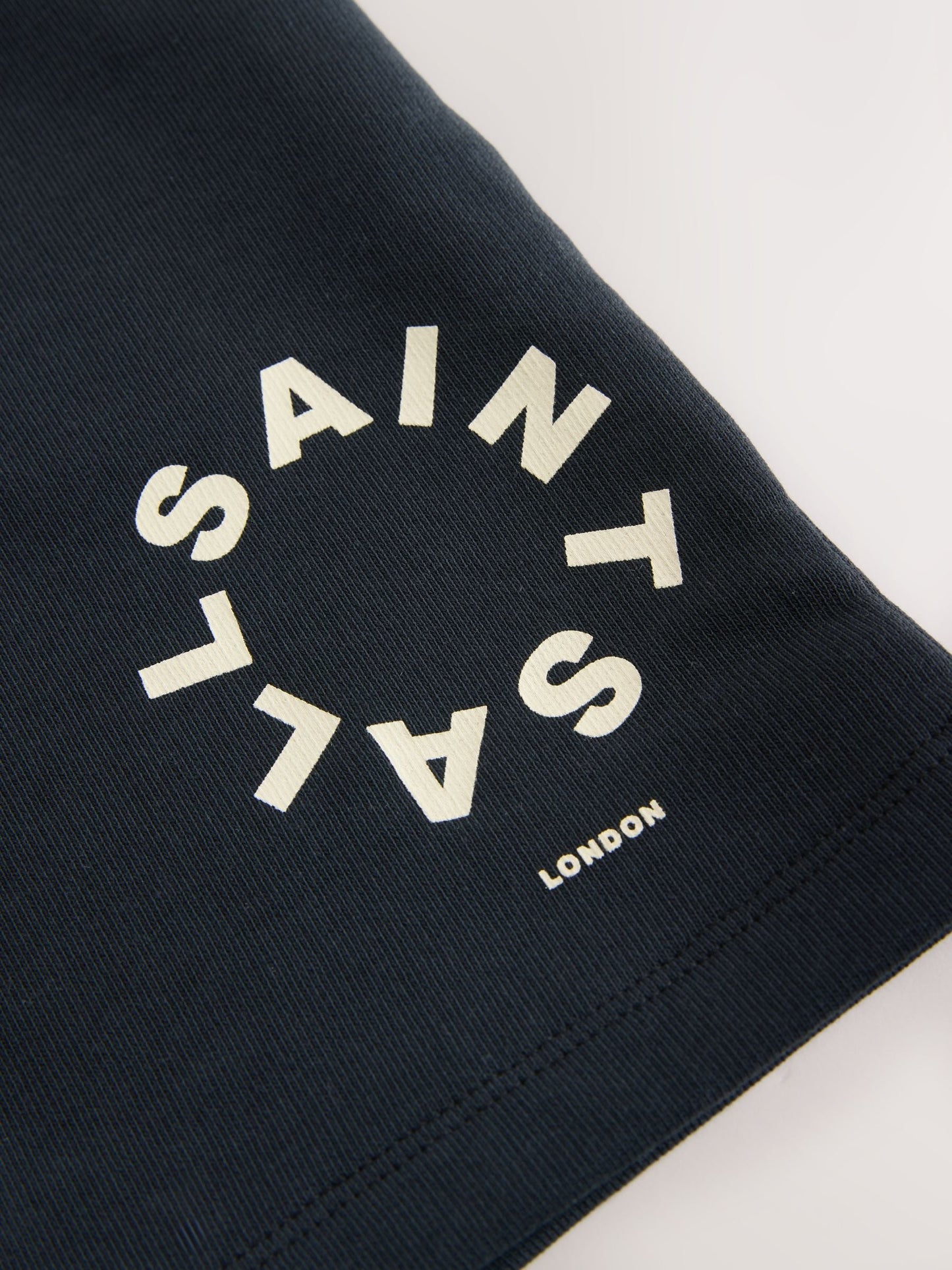 Dsiney Kidz - smALLSAINTS Neutral/Black Tierra T-Shirt and Sweat Shorts Set image 10