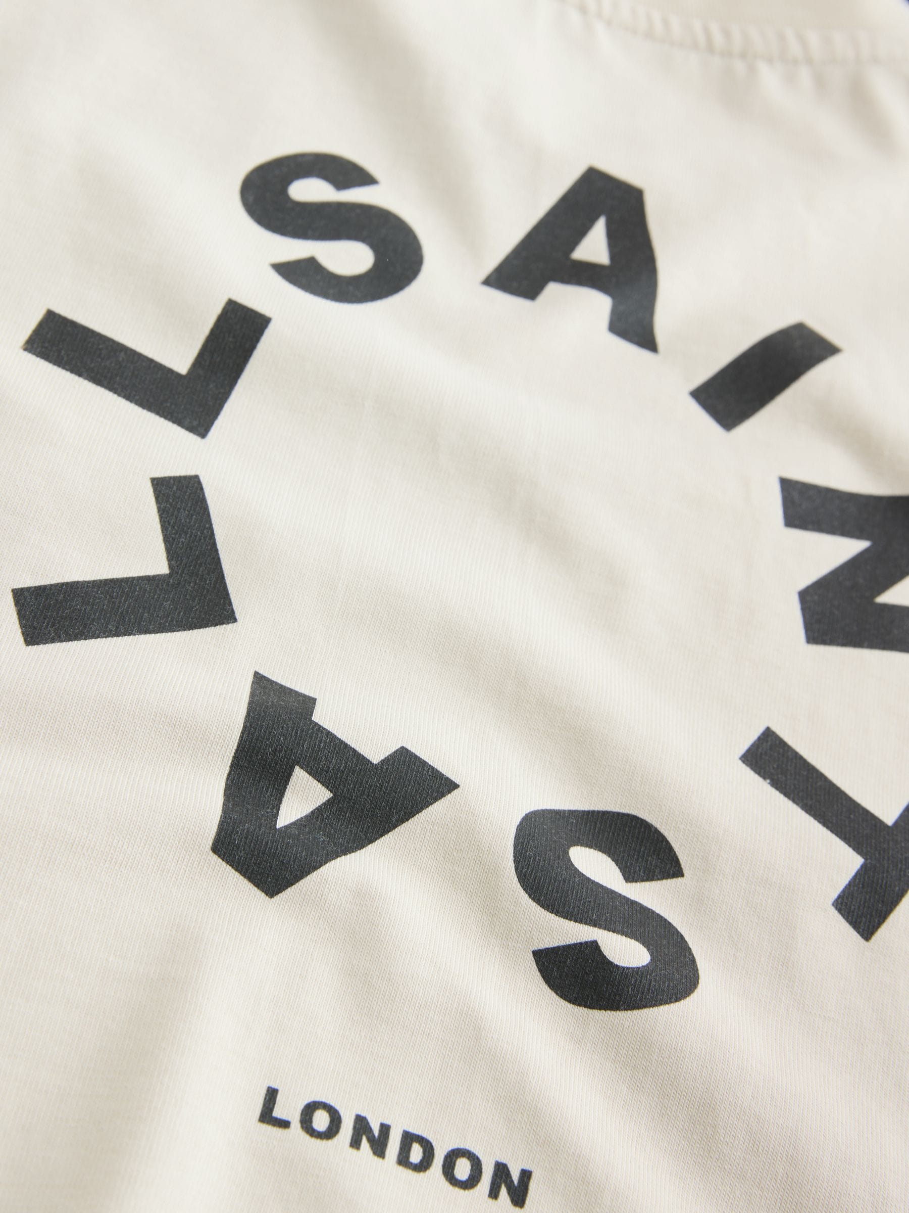 Dsiney Kidz - smALLSAINTS Neutral/Black Tierra T-Shirt and Sweat Shorts Set image 12