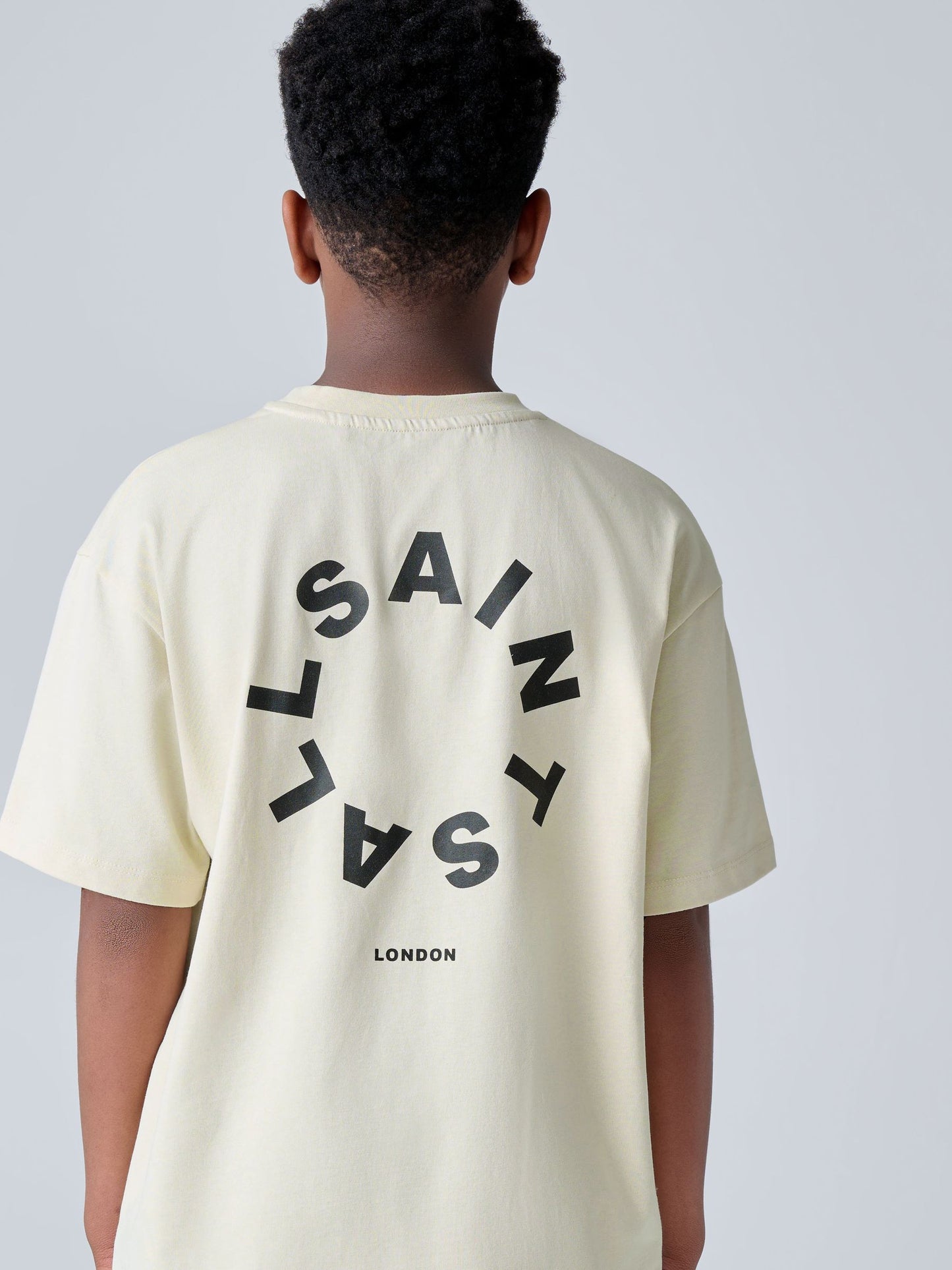 Dsiney Kidz - smALLSAINTS Neutral/Black Tierra T-Shirt and Sweat Shorts Set image 2