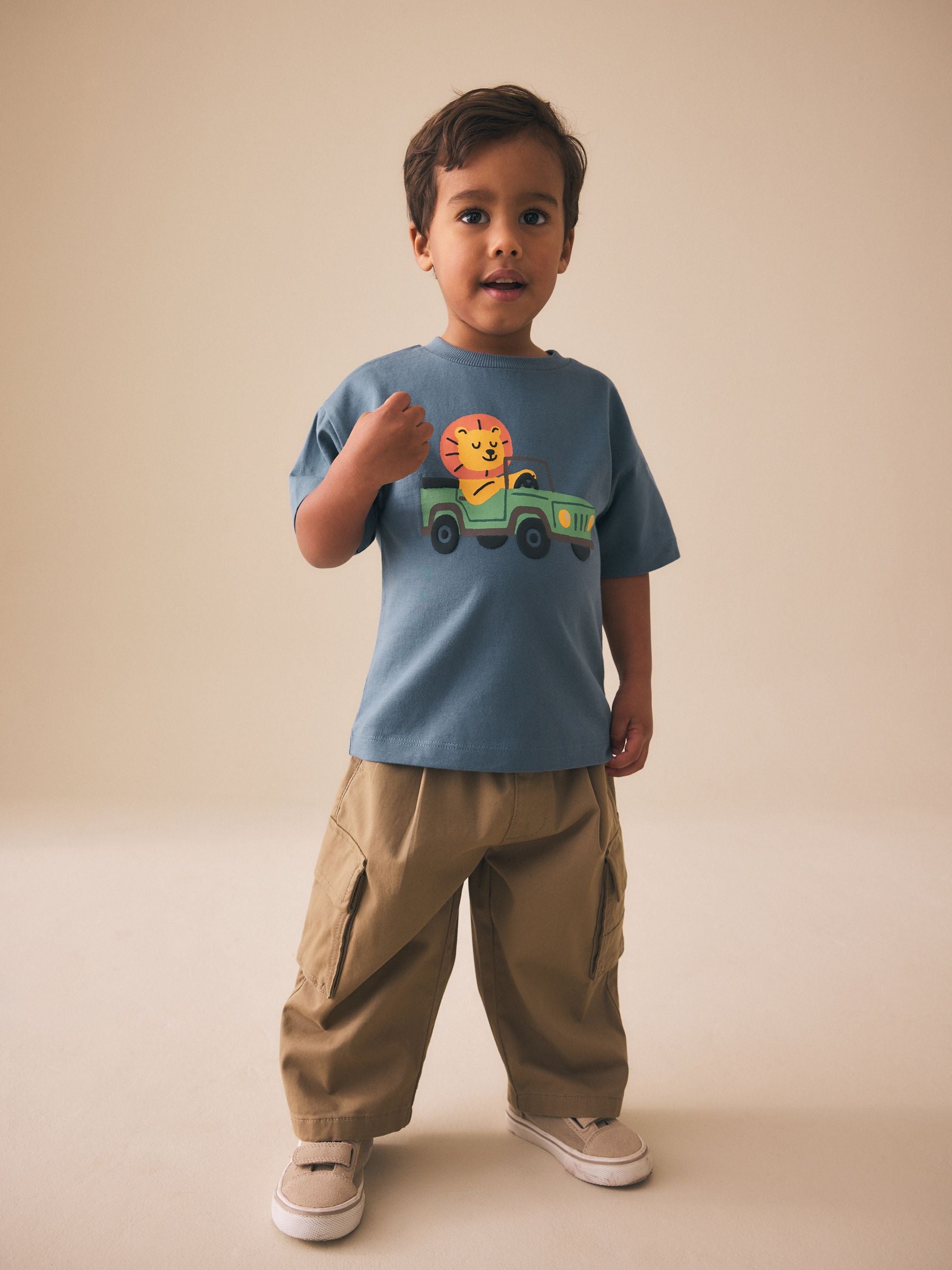 Blue Lion Car Short Sleeve Graphic T-Shirt (3mths-7yrs) image 6
