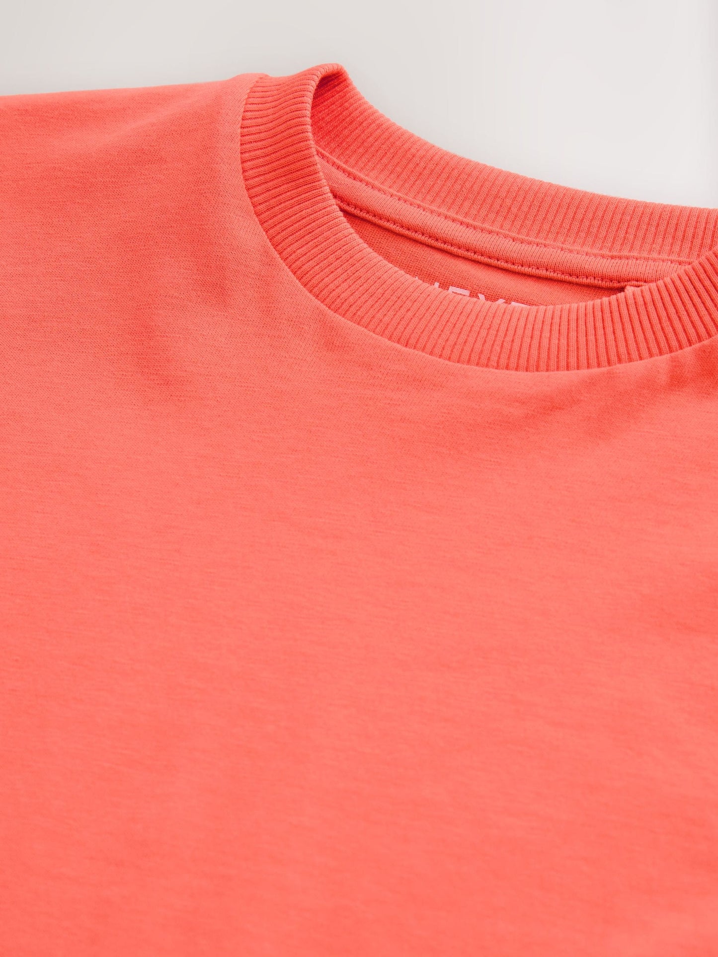 Coral Pink Short Sleeve Plain T-Shirt (3mths-7yrs) image 5