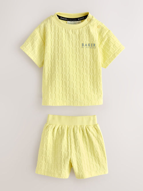 Dsiney Kidz - Baker by Ted Baker 'T' Textured T-Shirt and Shorts Set image 1