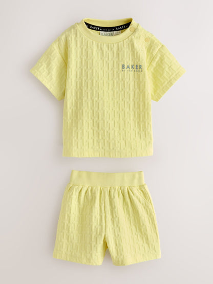 Baker by Ted Baker 'T' Textured T-Shirt and Shorts Set image 1