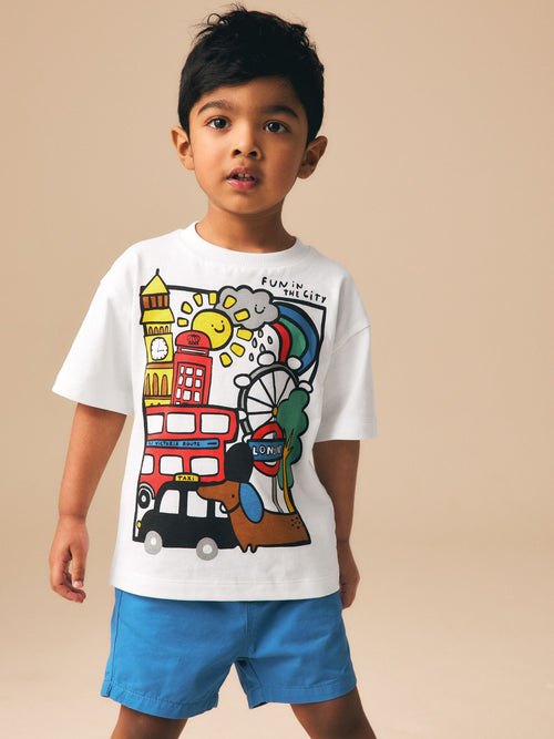 White London Short Sleeve Graphic T-Shirt (3mths-7yrs) image 1