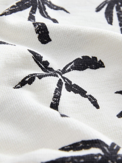 White/Black Palm Trees Short Sleeve All-Over Print T-Shirt and Shorts Set (3mths-7yrs) image 8