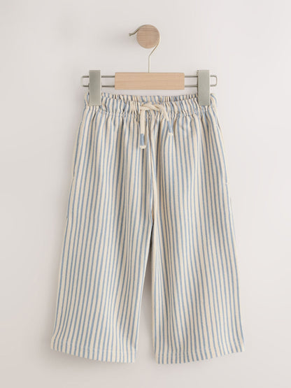 Dsiney Kidz - Blue/Ecru Stripe Textured Lightweight Joggers (3mths-7yrs) image 5