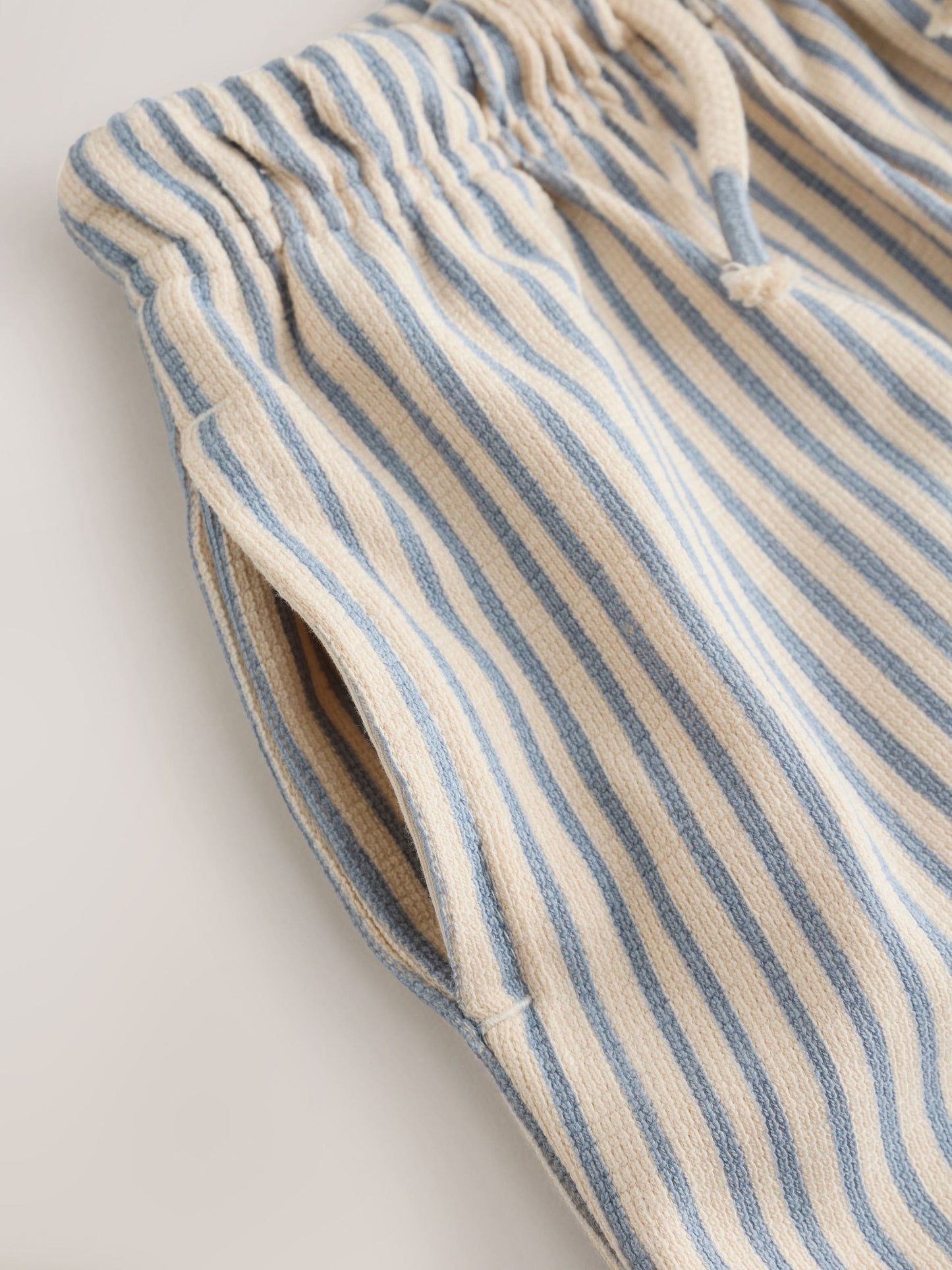 Blue/Ecru Stripe Textured Lightweight Joggers (3mths-7yrs) image 8