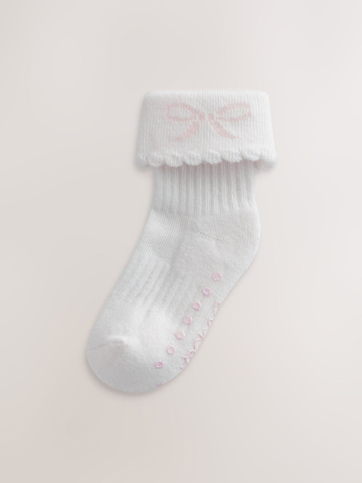 Baker by Ted Baker 3 Pack Baby Gripper Pink Socks image 3