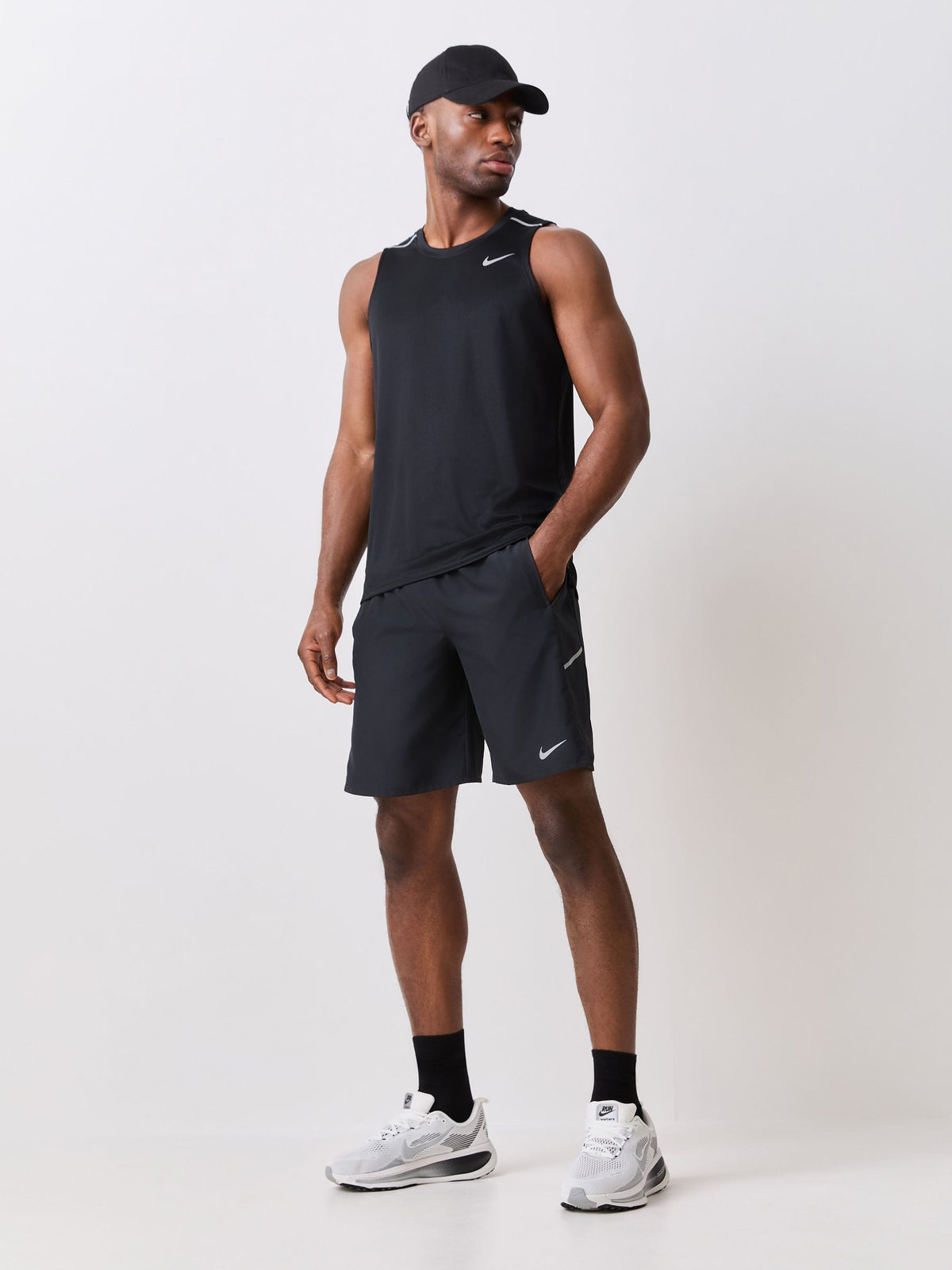 Dsiney Kidz - Nike Black Miler Dri-FIT 5 inch Brief-Lined Running Shorts image 2