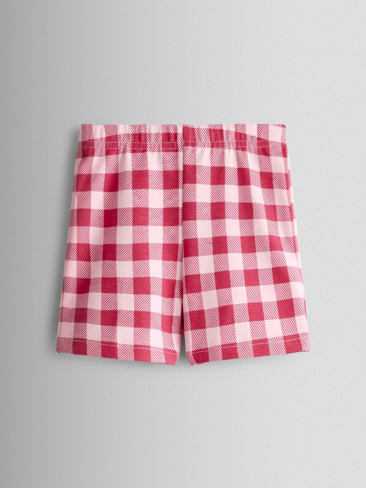 JoJo Maman Bébé Pink Berry Friends T-Shirt & Gingham Short Set image 4