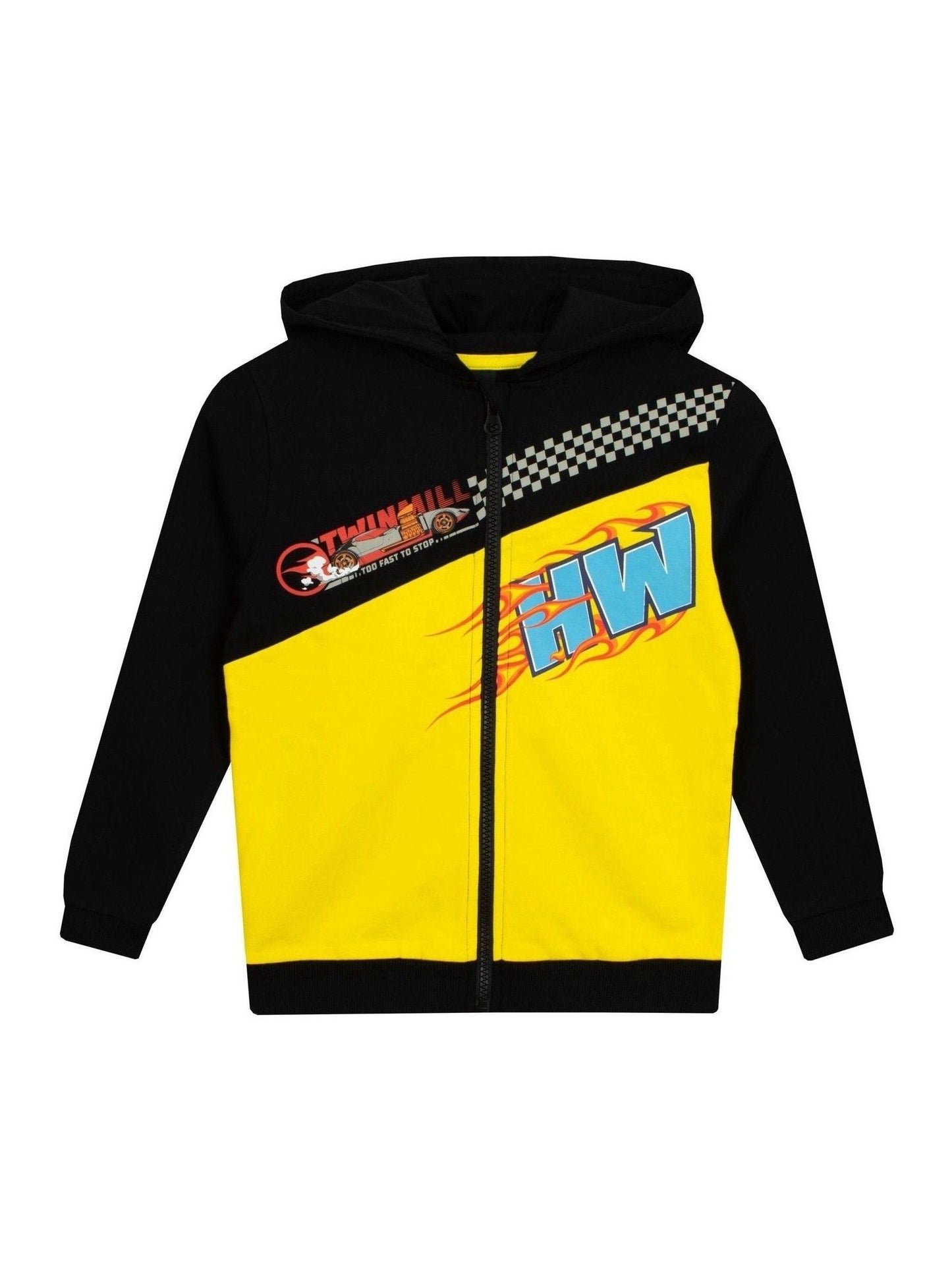 Dsiney Kidz - Character Black Hot Wheels Zip Hoodie Too Fast To Stop image 1